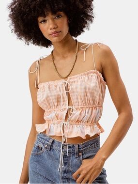 For Love & Lemons Allyson Top in Tangerine 🍊